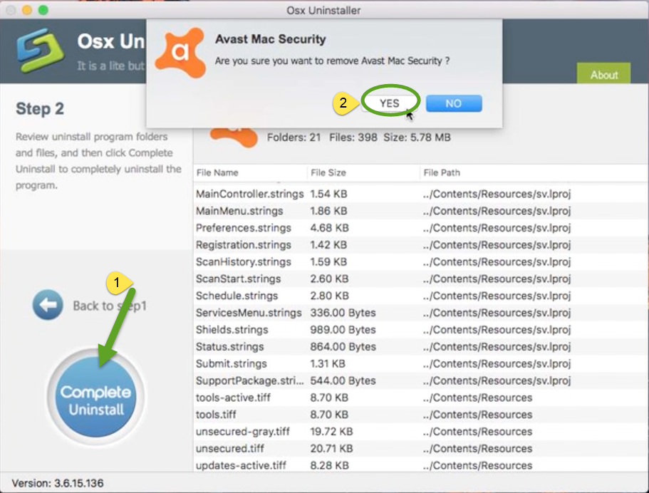 uninstall avast cleanup for mac